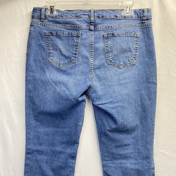 Place Skinny Etroite Adjustable Waist Jeans Girls Sz 18 Light Blue Mid-Rise Used - Picture 11 of 13